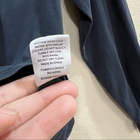 Chubbie’s Long Sleeve Shirt Black Mens L Havana Night Graphic Tee Comfy Casual - Picture 7 of 10